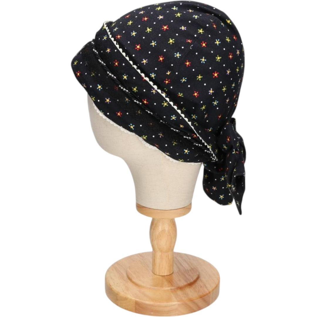 VICTORY ModestAnytime.com All-over print roll cap, one size fits all. unclear black type Vintage Second Hand