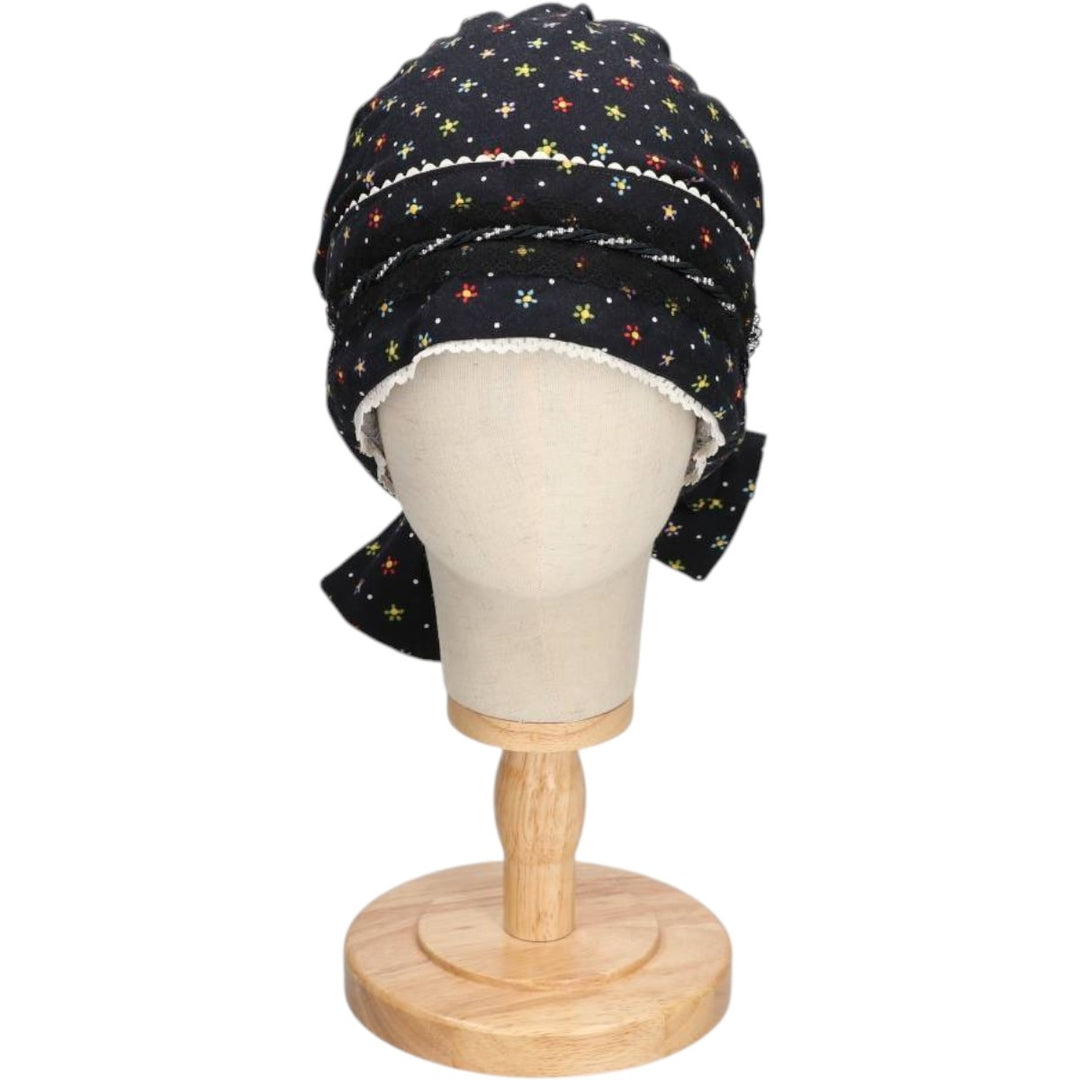 VICTORY ModestAnytime.com All-over print roll cap, one size fits all. unclear black type Vintage Second Hand