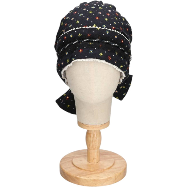 VICTORY ModestAnytime.com All-over print roll cap, one size fits all. unclear black type Vintage Second Hand