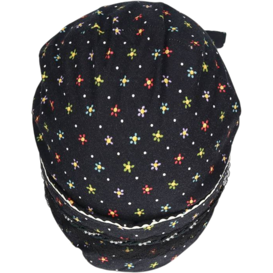 VICTORY ModestAnytime.com All-over print roll cap, one size fits all. unclear black type Vintage Second Hand