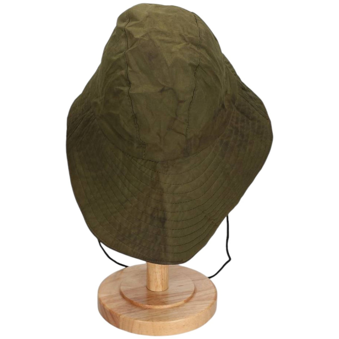2000s-present Barbour 3-warrant safari hat with ear flaps, made in England, one size fits all. cotton Khaki type Vintage Second Hand