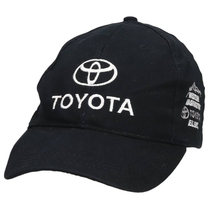TOYOTA Advertising Baseball Cap, 6-Panel Cap, One Size Fits All cotton black type Vintage Second Hand