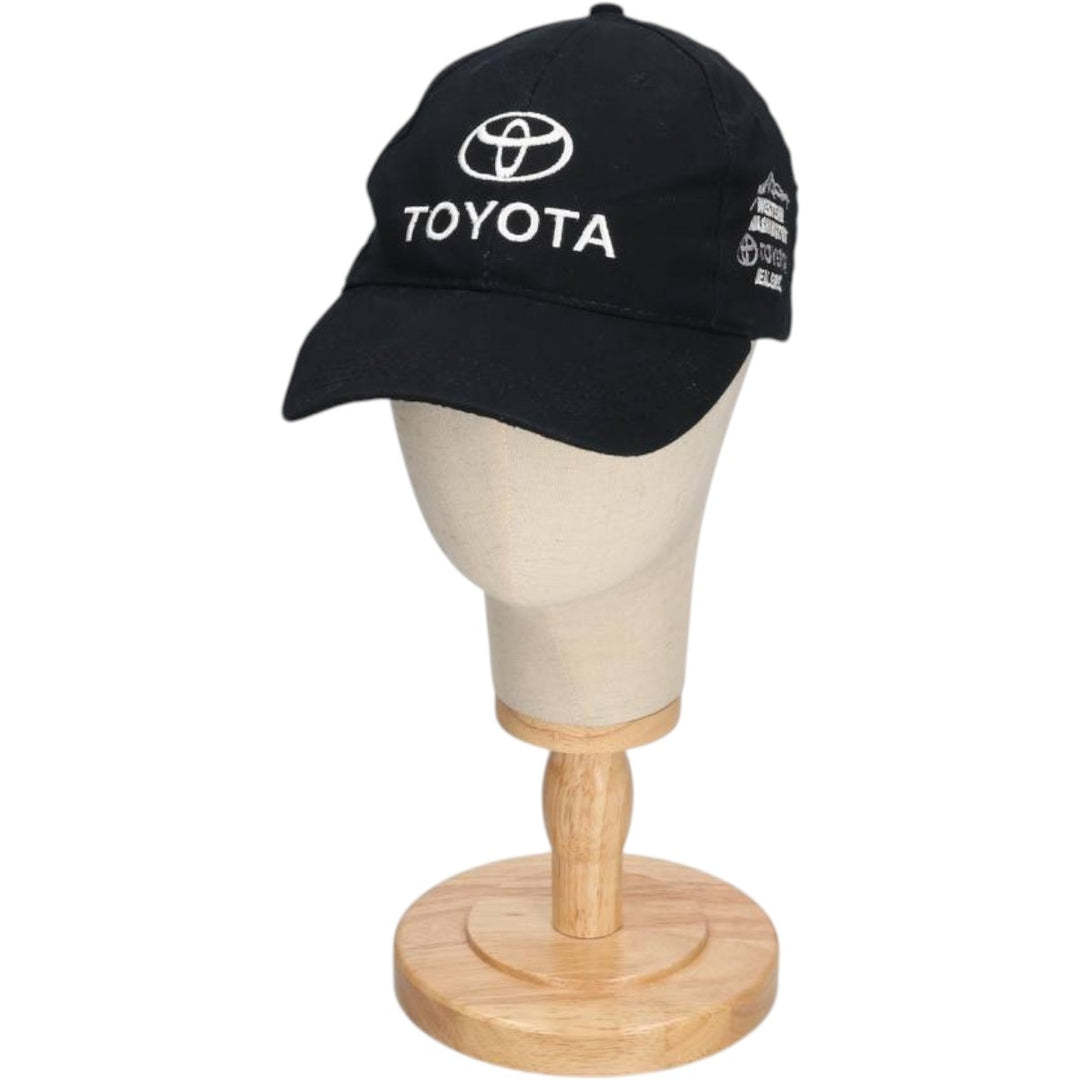 TOYOTA Advertising Baseball Cap, 6-Panel Cap, One Size Fits All cotton black type Vintage Second Hand