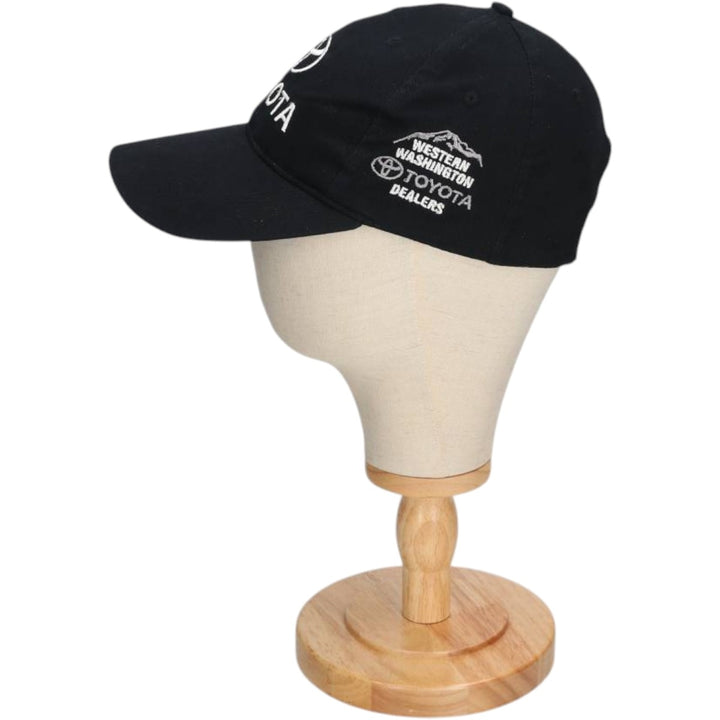 TOYOTA Advertising Baseball Cap, 6-Panel Cap, One Size Fits All cotton black type Vintage Second Hand