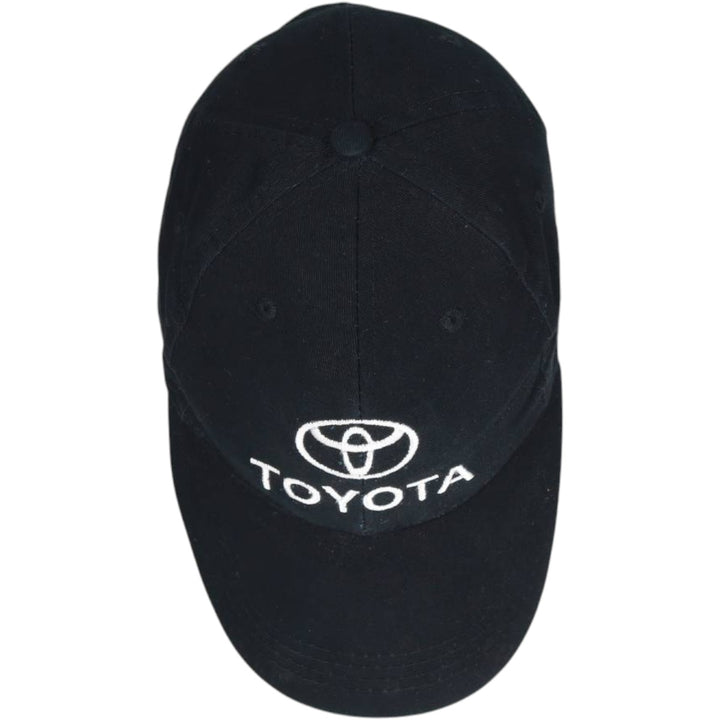 TOYOTA Advertising Baseball Cap, 6-Panel Cap, One Size Fits All cotton black type Vintage Second Hand
