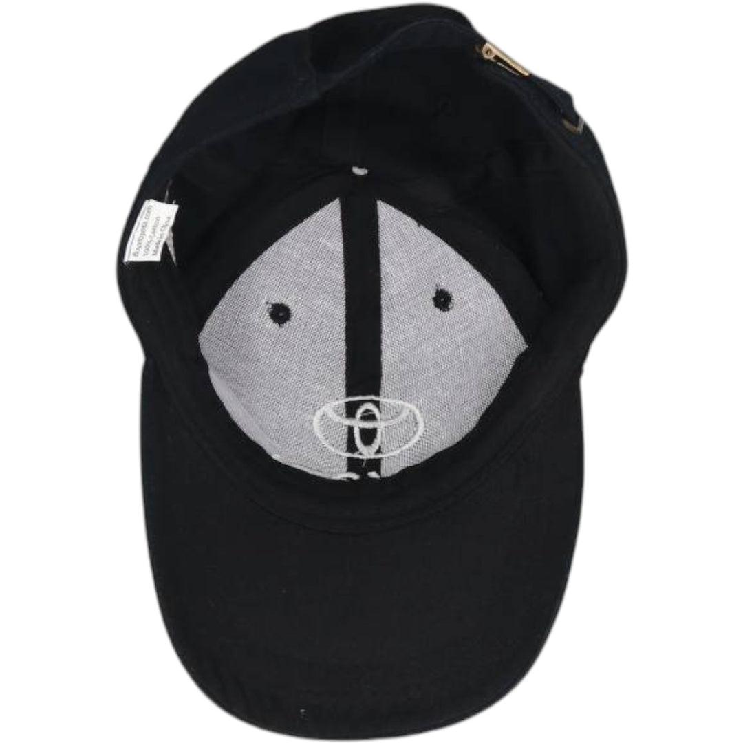 TOYOTA Advertising Baseball Cap, 6-Panel Cap, One Size Fits All cotton black type Vintage Second Hand