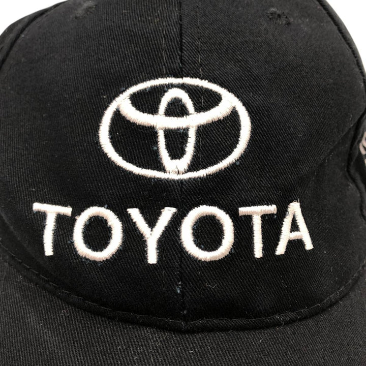 TOYOTA Advertising Baseball Cap, 6-Panel Cap, One Size Fits All cotton black type Vintage Second Hand