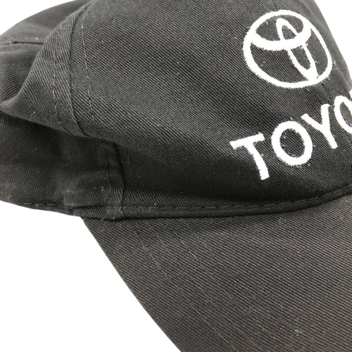 TOYOTA Advertising Baseball Cap, 6-Panel Cap, One Size Fits All cotton black type Vintage Second Hand
