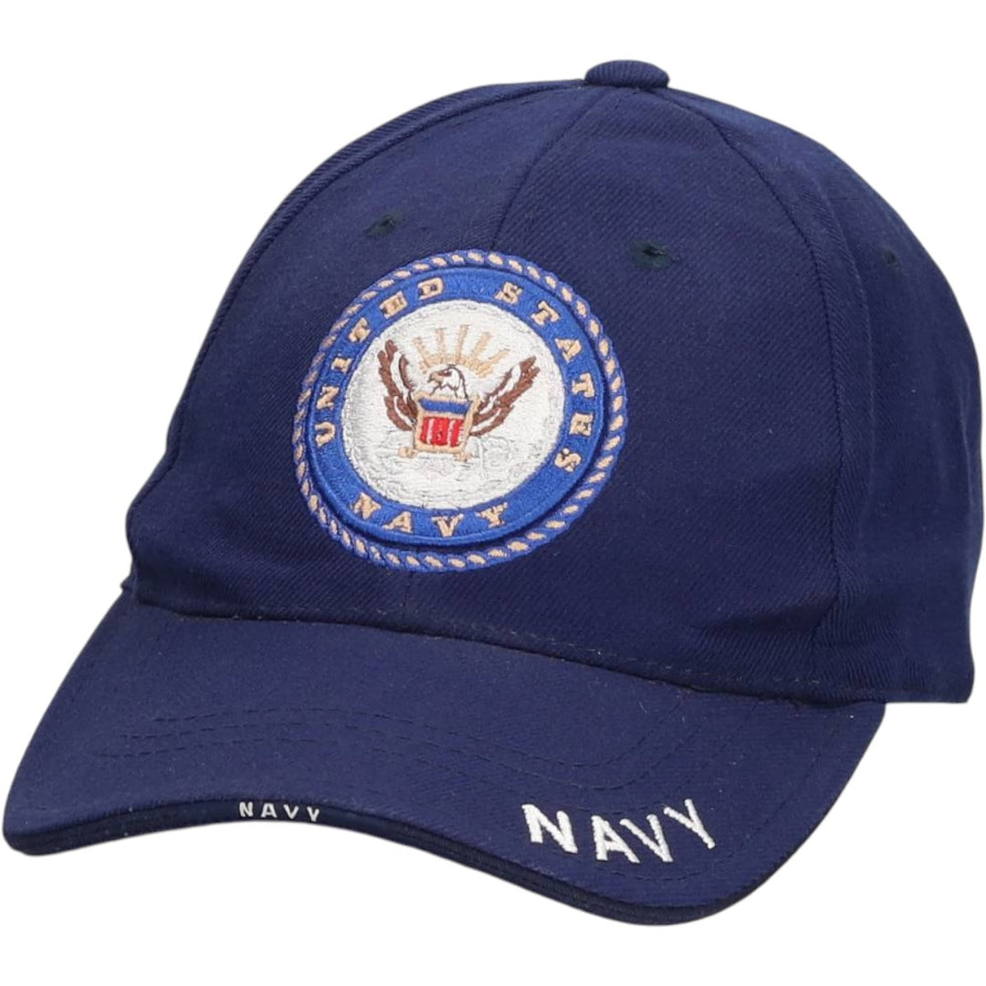 RAPID DOMINANCE USNAVY Military Baseball Cap, 6-Panel Cap, One Size Fits All acrylic navy blue type Vintage Second Hand