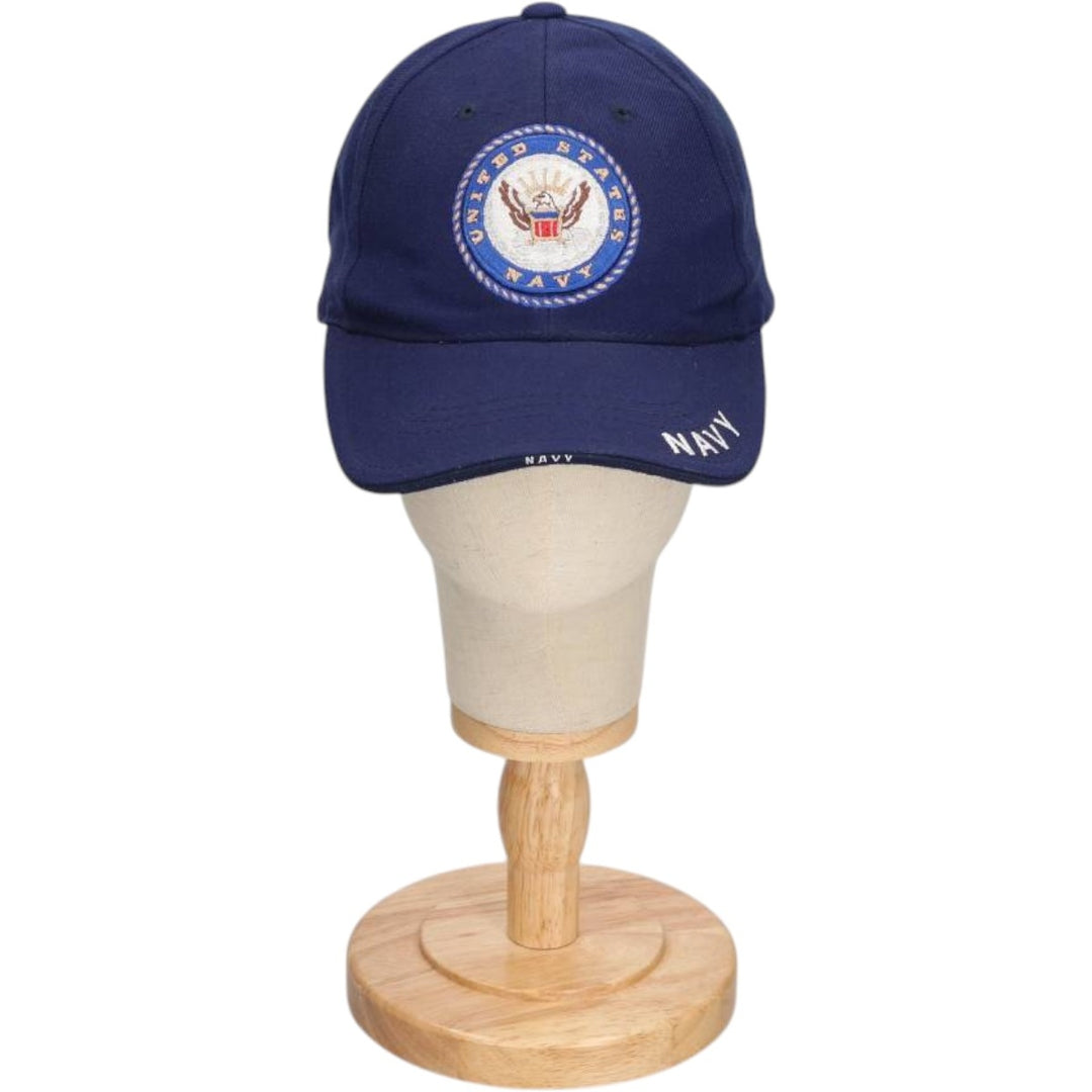 RAPID DOMINANCE USNAVY Military Baseball Cap, 6-Panel Cap, One Size Fits All acrylic navy blue type Vintage Second Hand