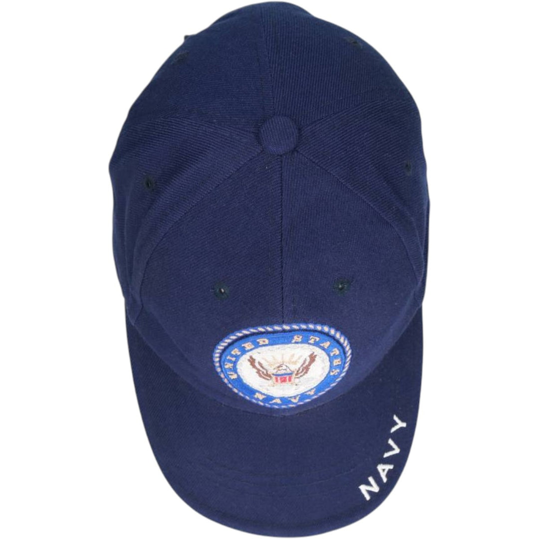 RAPID DOMINANCE USNAVY Military Baseball Cap, 6-Panel Cap, One Size Fits All acrylic navy blue type Vintage Second Hand