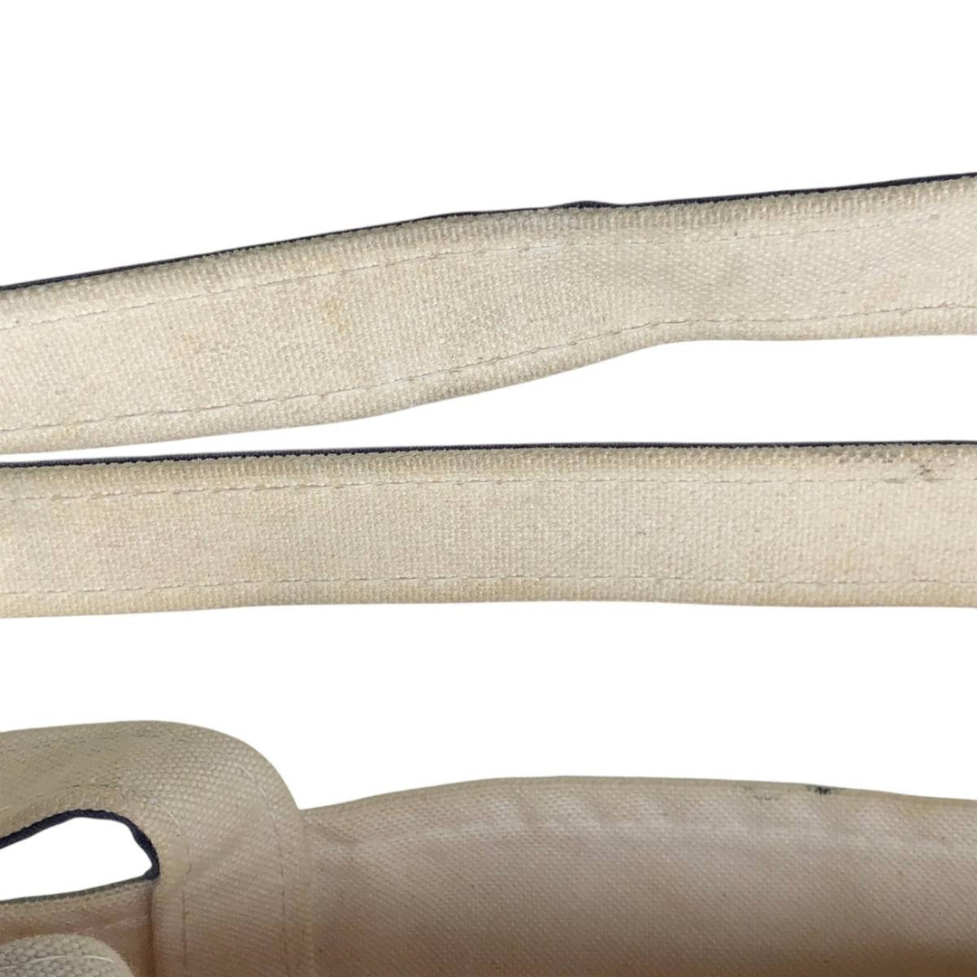 LLBean BOAT AND TOTE Tote Bag Made in USA cotton unbleached Vintage Second Hand