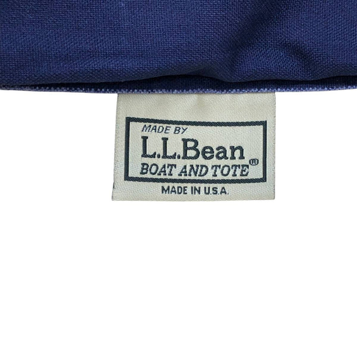 LLBean BOAT AND TOTE Tote Bag Made in USA cotton unbleached Vintage Second Hand