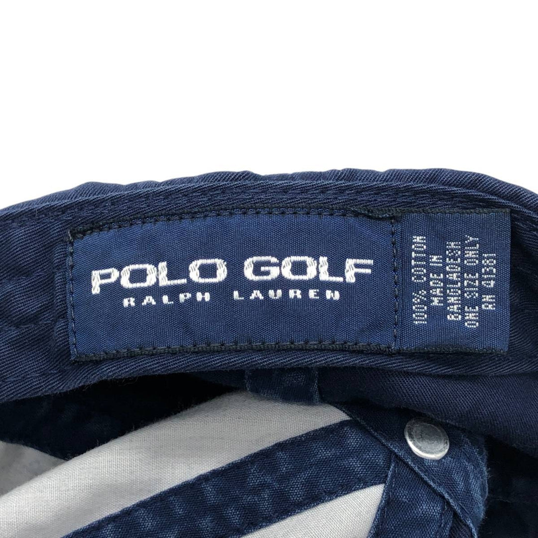 Ralph Lauren POLO GOLF Baseball Cap, 6-Panel Cap, One Size Fits All cotton navy blue type Vintage Second Hand