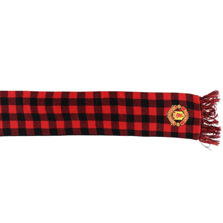 Nike Premier League Manchester United FC Check Pattern Soccer Acrylic Scarf acrylic black type Vintage Second Hand