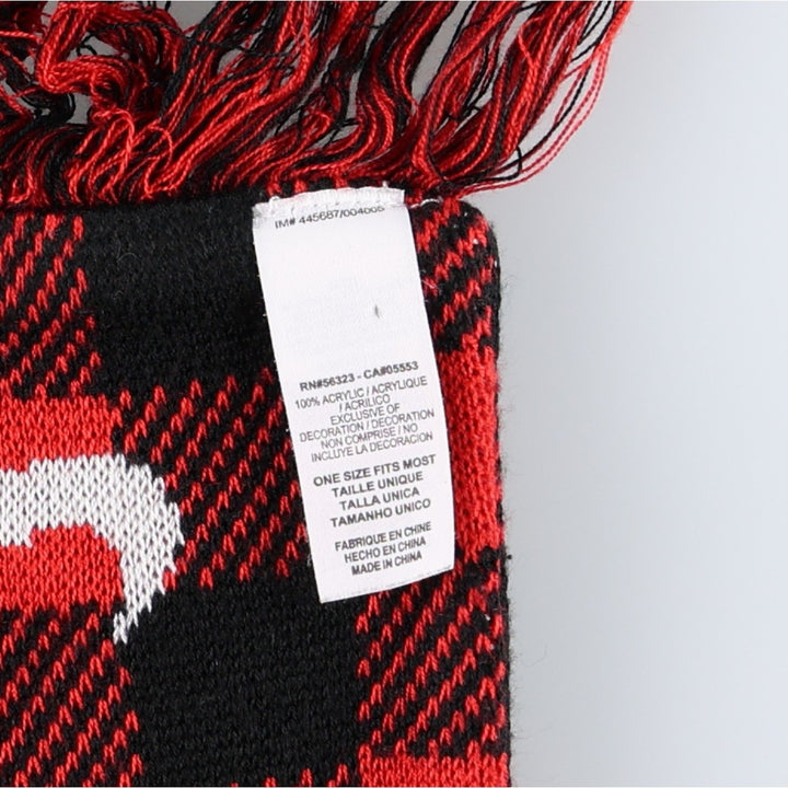 Nike Premier League Manchester United FC Check Pattern Soccer Acrylic Scarf acrylic black type Vintage Second Hand
