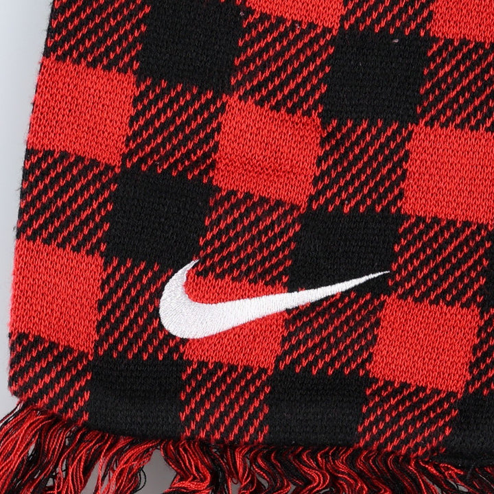 Nike Premier League Manchester United FC Check Pattern Soccer Acrylic Scarf acrylic black type Vintage Second Hand