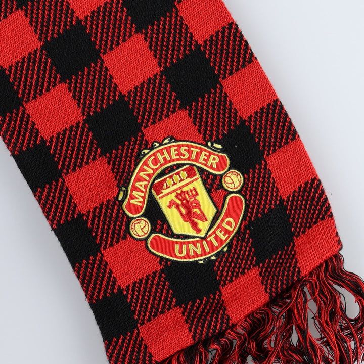 Nike Premier League Manchester United FC Check Pattern Soccer Acrylic Scarf acrylic black type Vintage Second Hand