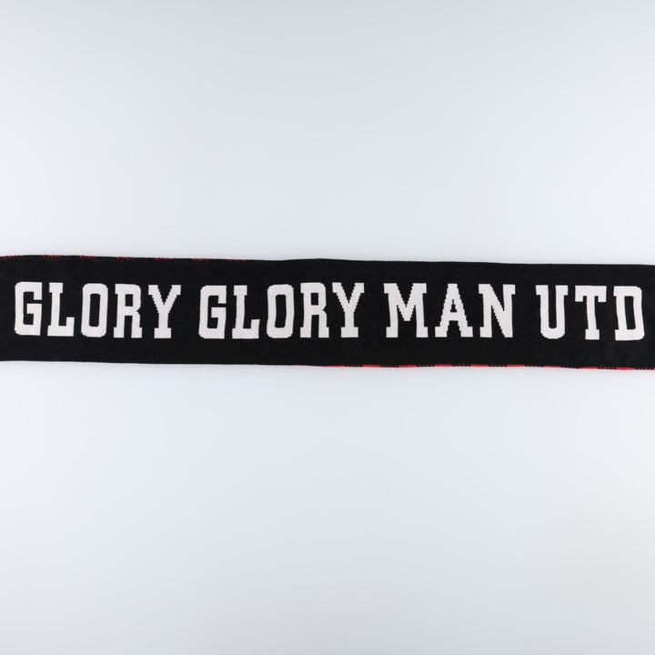 Nike Premier League Manchester United FC Check Pattern Soccer Acrylic Scarf acrylic black type Vintage Second Hand
