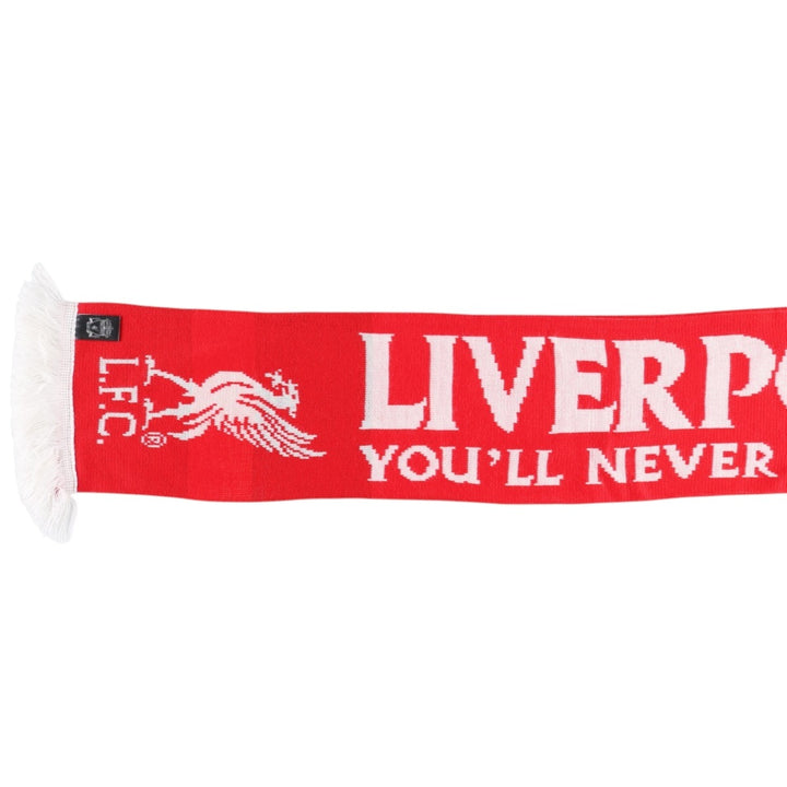 PREMIER LEAGE LIVERPOOL FC (Liverpool FC) Soccer Acrylic Scarf, Made in the UK acrylic red type Vintage Second Hand