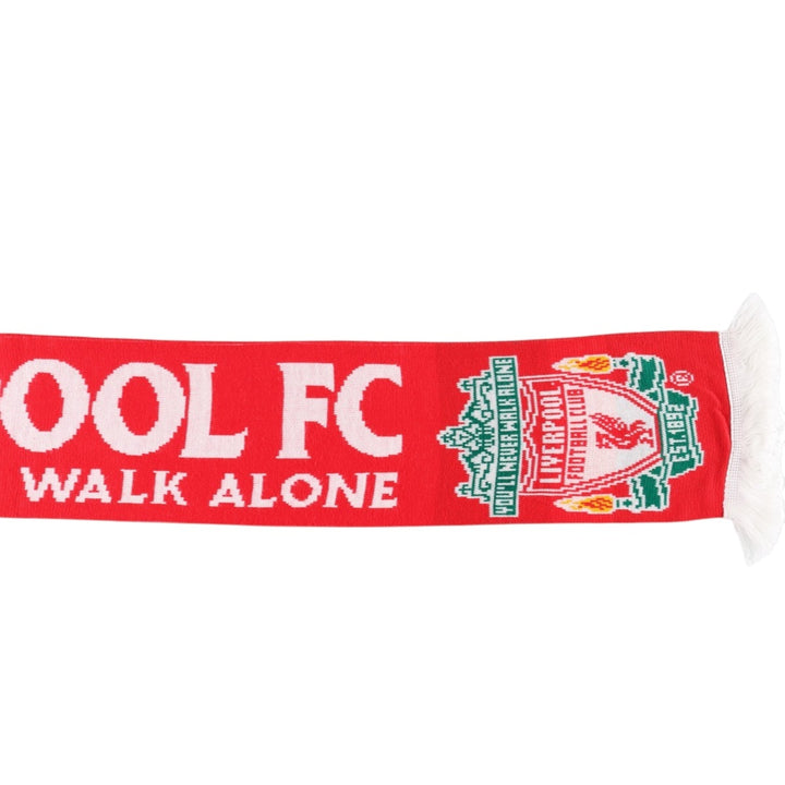 PREMIER LEAGE LIVERPOOL FC (Liverpool FC) Soccer Acrylic Scarf, Made in the UK acrylic red type Vintage Second Hand