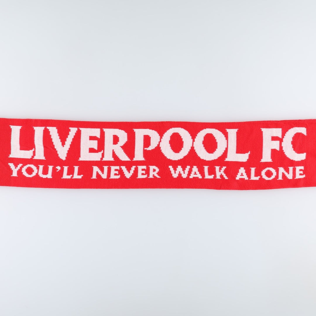 PREMIER LEAGE LIVERPOOL FC (Liverpool FC) Soccer Acrylic Scarf, Made in the UK acrylic red type Vintage Second Hand