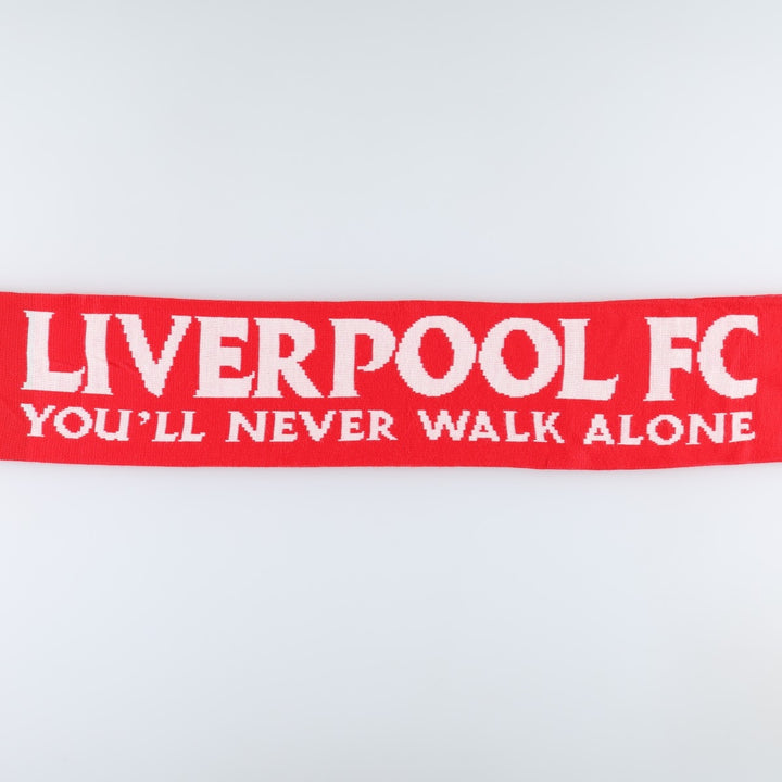 PREMIER LEAGE LIVERPOOL FC (Liverpool FC) Soccer Acrylic Scarf, Made in the UK acrylic red type Vintage Second Hand