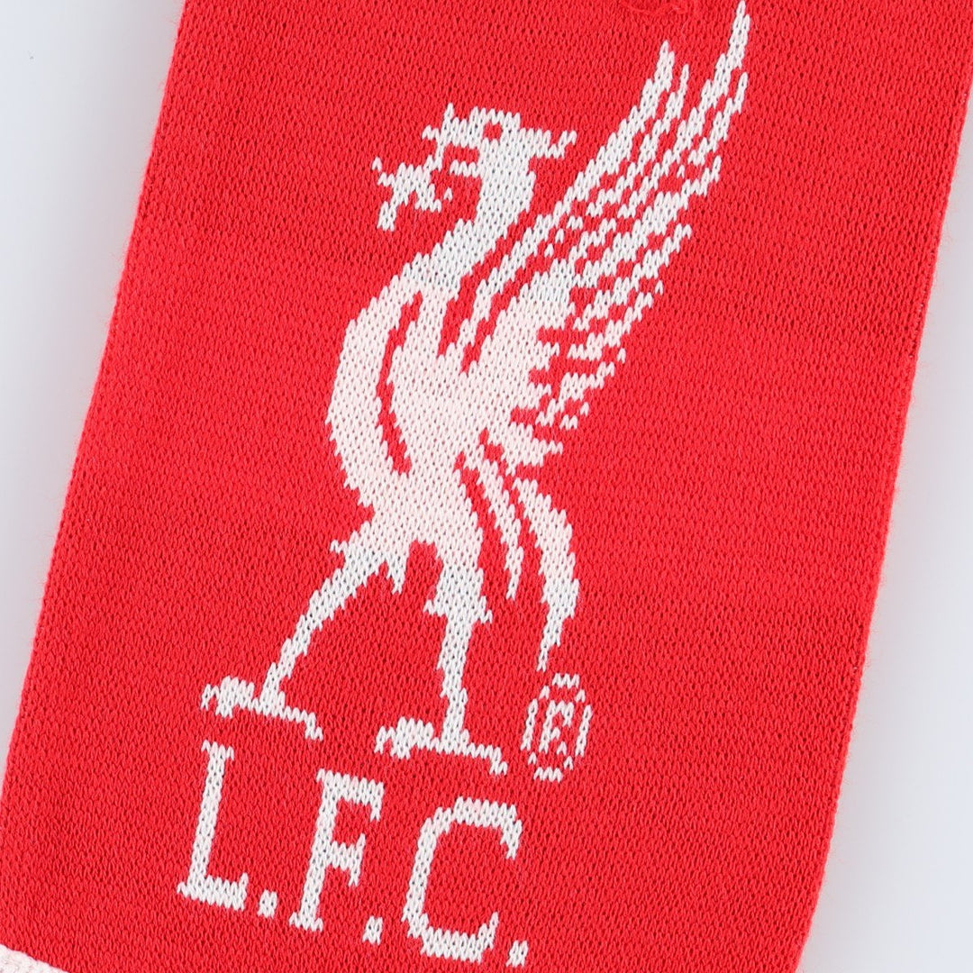 PREMIER LEAGE LIVERPOOL FC (Liverpool FC) Soccer Acrylic Scarf, Made in the UK acrylic red type Vintage Second Hand