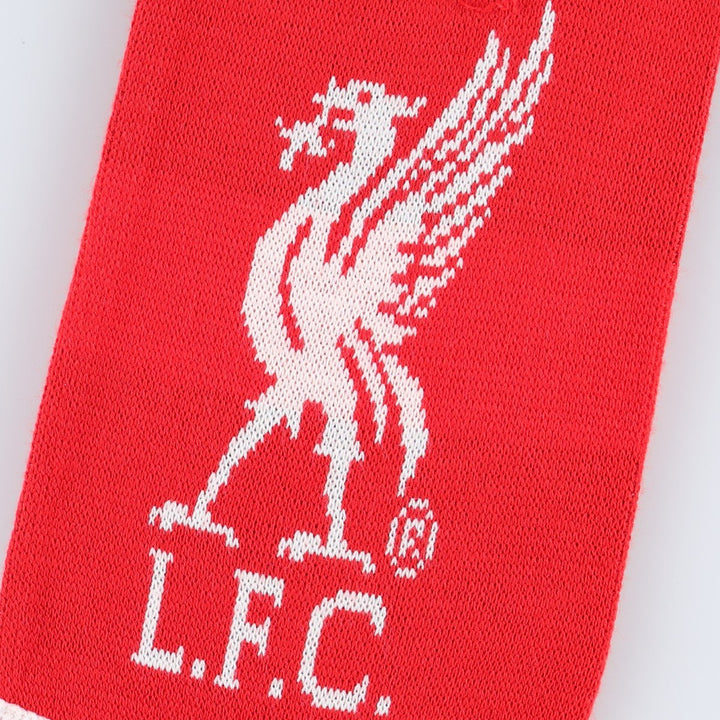 PREMIER LEAGE LIVERPOOL FC (Liverpool FC) Soccer Acrylic Scarf, Made in the UK acrylic red type Vintage Second Hand