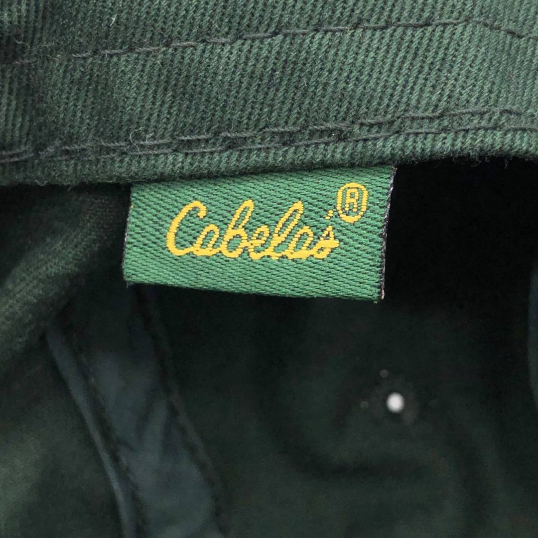 Cabelas 6-Panel Baseball Cap, One Size Fits Most unclear Green type dark green Vintage Second Hand