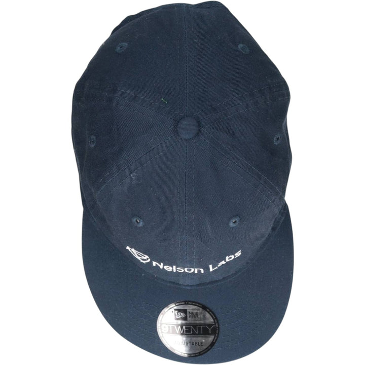 New Era Nelson Labs Advertising Baseball Cap, 6-Panel Cap, One Size Fits All cotton navy blue type Vintage Second Hand