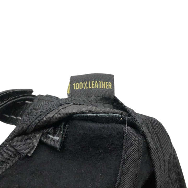 VICTORIA Leather Cap, One Size Fits All genuine leather black type Vintage Second Hand