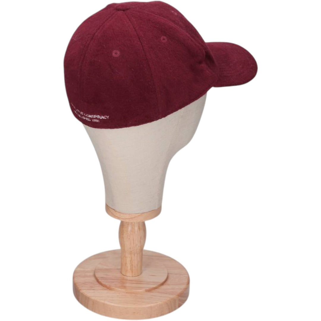 WESC Baseball Cap, 6-Panel Cap, One Size Fits All wool bordeaux Vintage Second Hand
