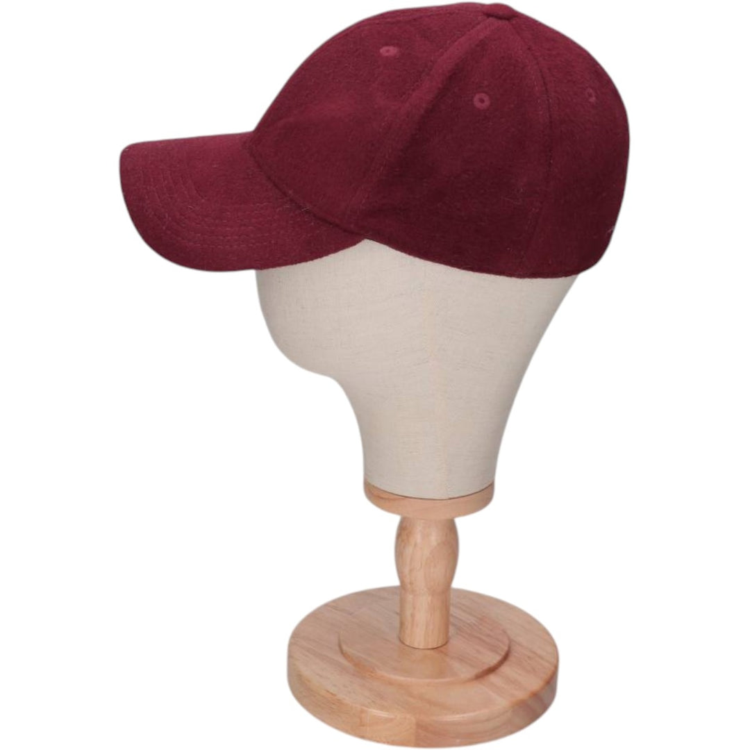 WESC Baseball Cap, 6-Panel Cap, One Size Fits All wool bordeaux Vintage Second Hand