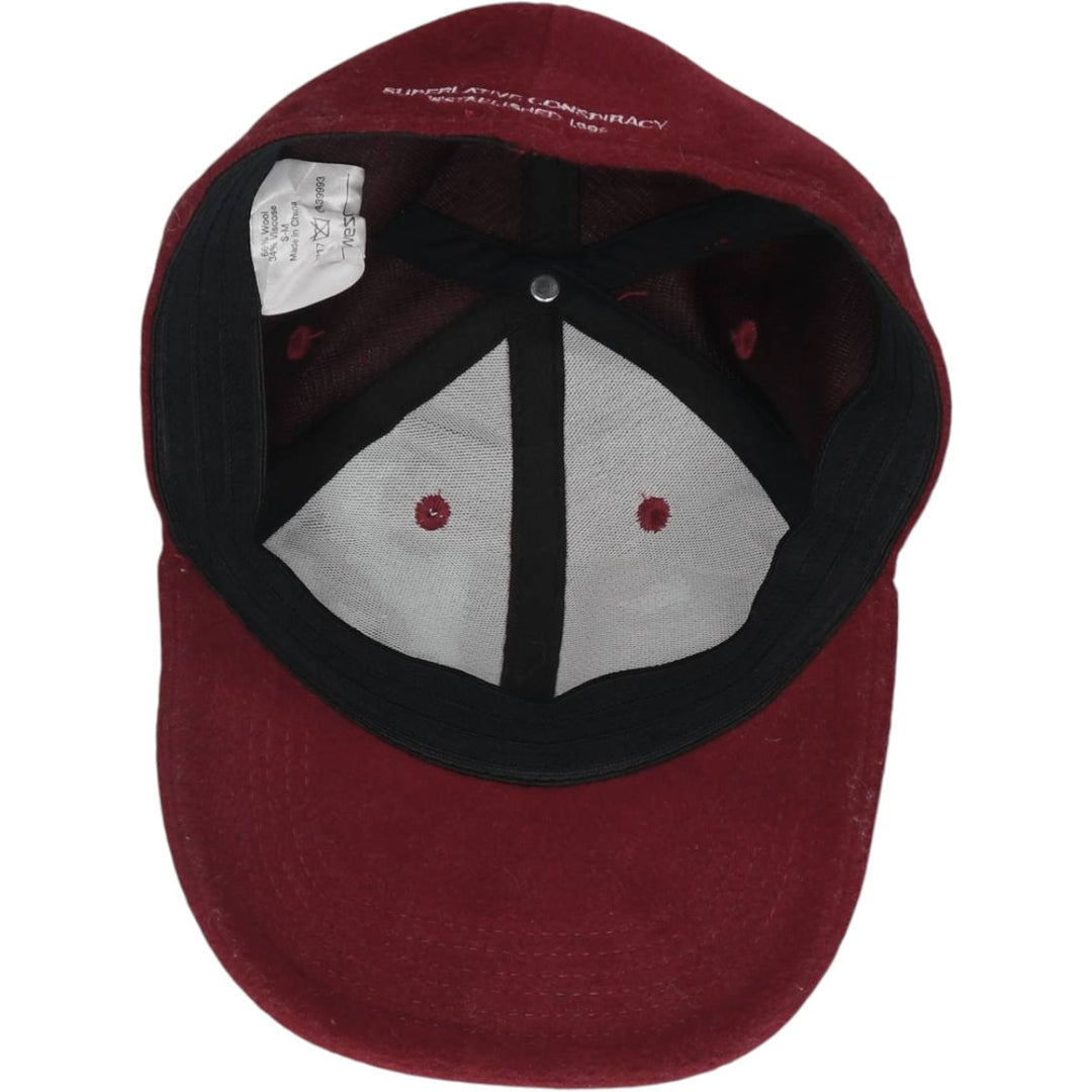 WESC Baseball Cap, 6-Panel Cap, One Size Fits All wool bordeaux Vintage Second Hand