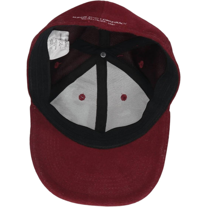WESC Baseball Cap, 6-Panel Cap, One Size Fits All wool bordeaux Vintage Second Hand