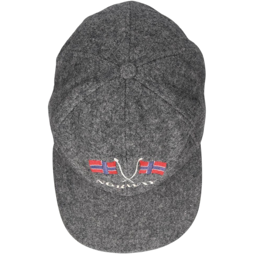 National Flag Pattern Baseball Cap, 6-Panel Cap, One Size Fits All unclear gray type Vintage Second Hand
