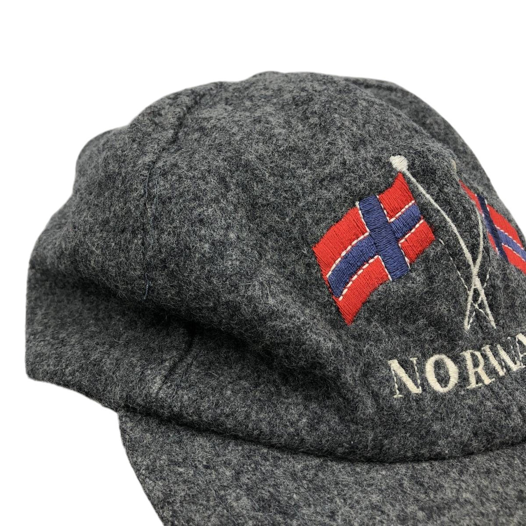National Flag Pattern Baseball Cap, 6-Panel Cap, One Size Fits All unclear gray type Vintage Second Hand