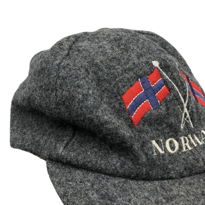 National Flag Pattern Baseball Cap, 6-Panel Cap, One Size Fits All unclear gray type Vintage Second Hand