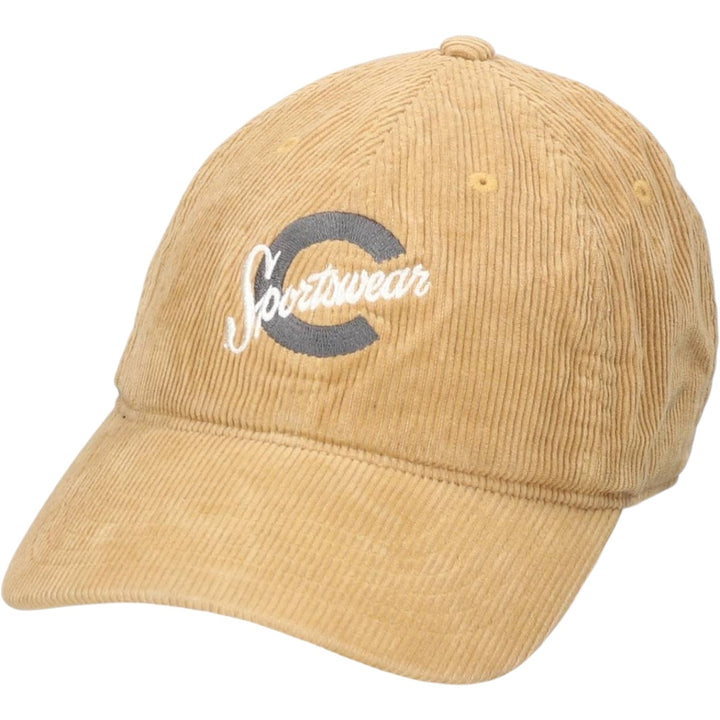 Columbia Corduroy Cap, One Size Fits All (approx.) cotton Beige type Vintage Second Hand