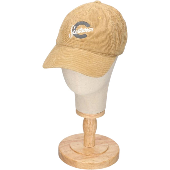 Columbia Corduroy Cap, One Size Fits All (approx.) cotton Beige type Vintage Second Hand