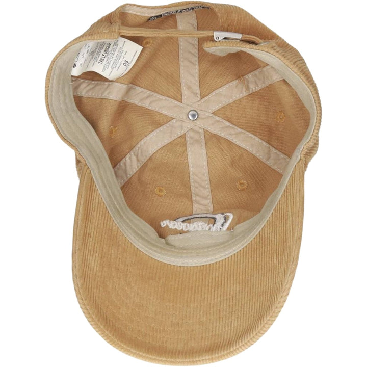 Columbia Corduroy Cap, One Size Fits All (approx.) cotton Beige type Vintage Second Hand