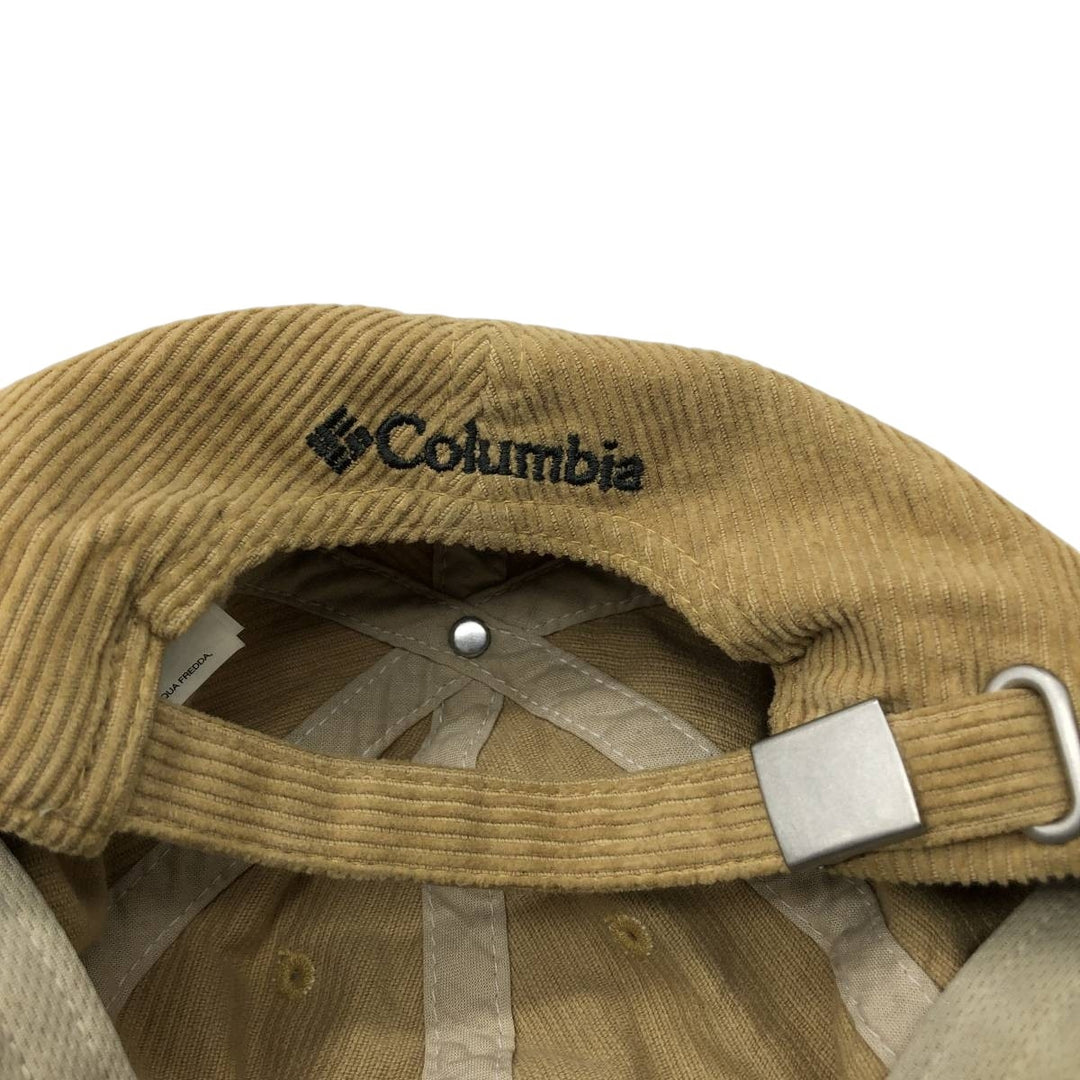 Columbia Corduroy Cap, One Size Fits All (approx.) cotton Beige type Vintage Second Hand