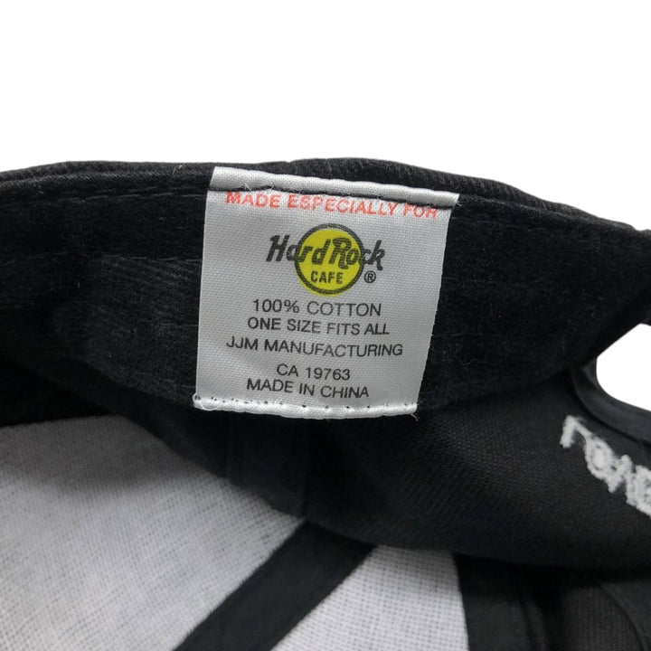 HARD ROCK CAFE Advertising 6-Panel Cap (One Size Fits All) cotton black type Vintage Second Hand