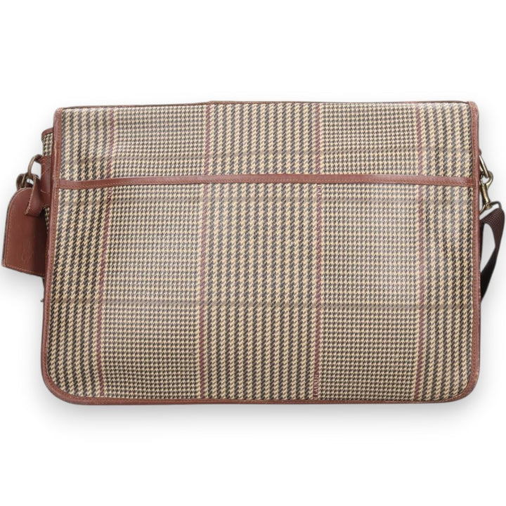 Ralph Lauren Polo Ralph Lauren Check Pattern Gun Club Check 2-Way Shoulder Bag genuine leather Beige type Vintage Second Hand