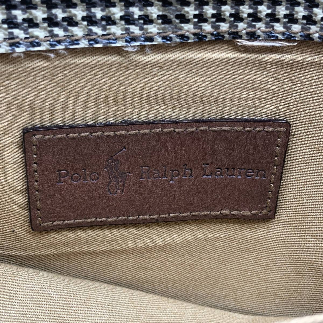 Ralph Lauren Polo Ralph Lauren Check Pattern Gun Club Check 2-Way Shoulder Bag genuine leather Beige type Vintage Second Hand