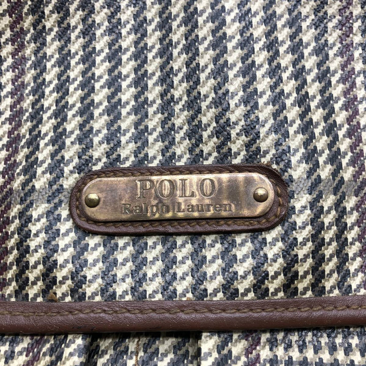 Ralph Lauren Polo Ralph Lauren Check Pattern Gun Club Check 2-Way Shoulder Bag genuine leather Beige type Vintage Second Hand