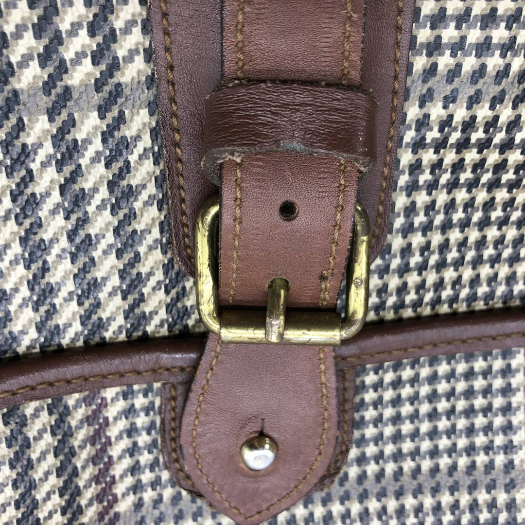 Ralph Lauren Polo Ralph Lauren Check Pattern Gun Club Check 2-Way Shoulder Bag genuine leather Beige type Vintage Second Hand