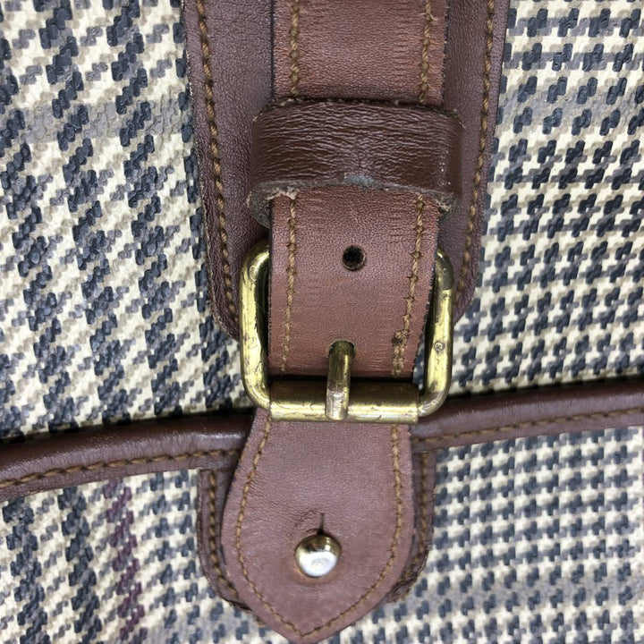 Ralph Lauren Polo Ralph Lauren Check Pattern Gun Club Check 2-Way Shoulder Bag genuine leather Beige type Vintage Second Hand