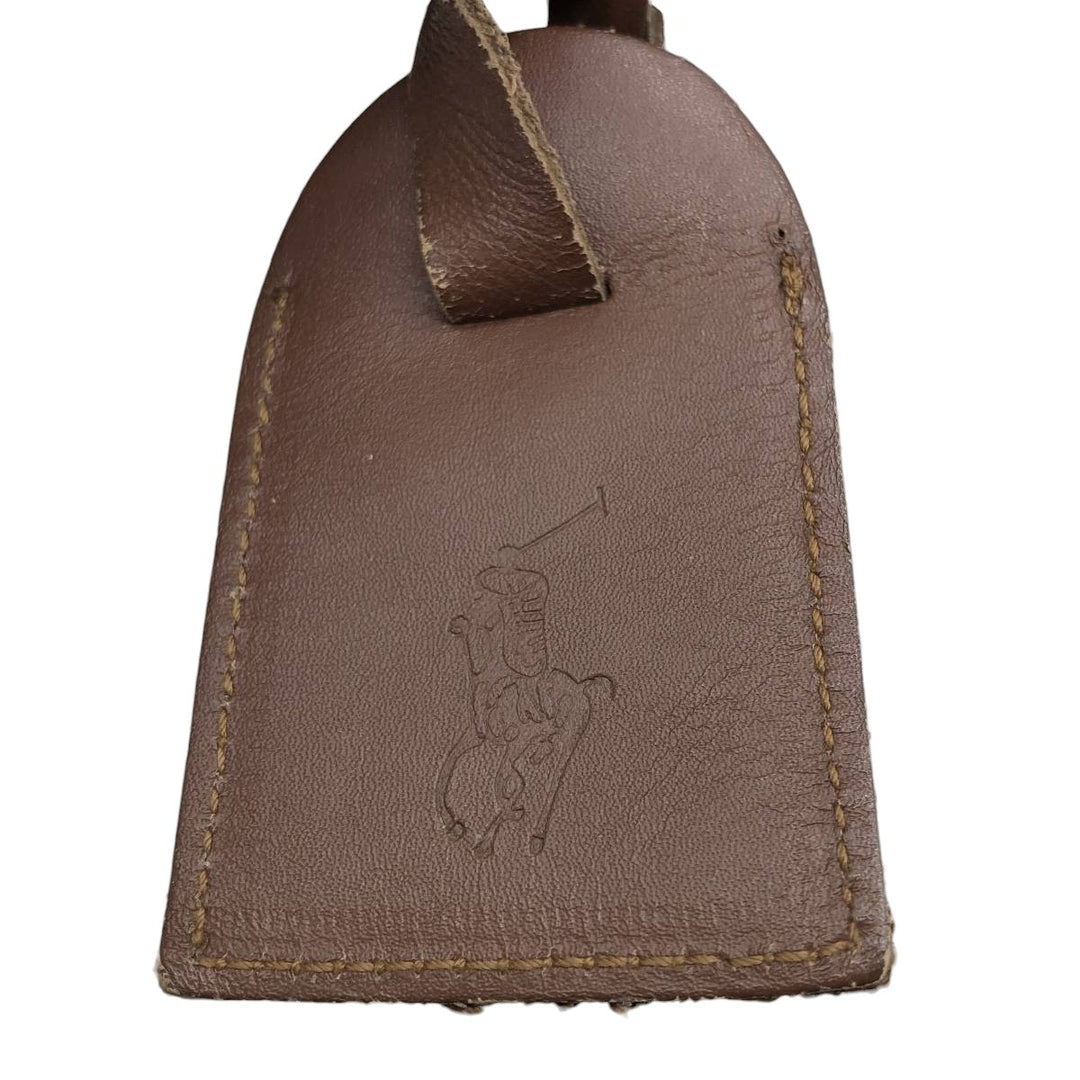 Ralph Lauren Polo Ralph Lauren Check Pattern Gun Club Check 2-Way Shoulder Bag genuine leather Beige type Vintage Second Hand